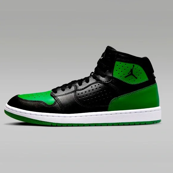 jordan access black and green